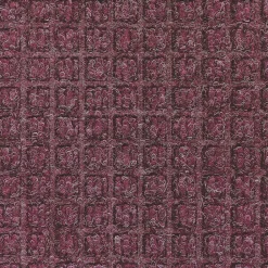 M + A Matting M+A Matting WaterHog Squares Classic Mat, Universal Cleated, 4' x 10', Bordeaux (20060410070)
