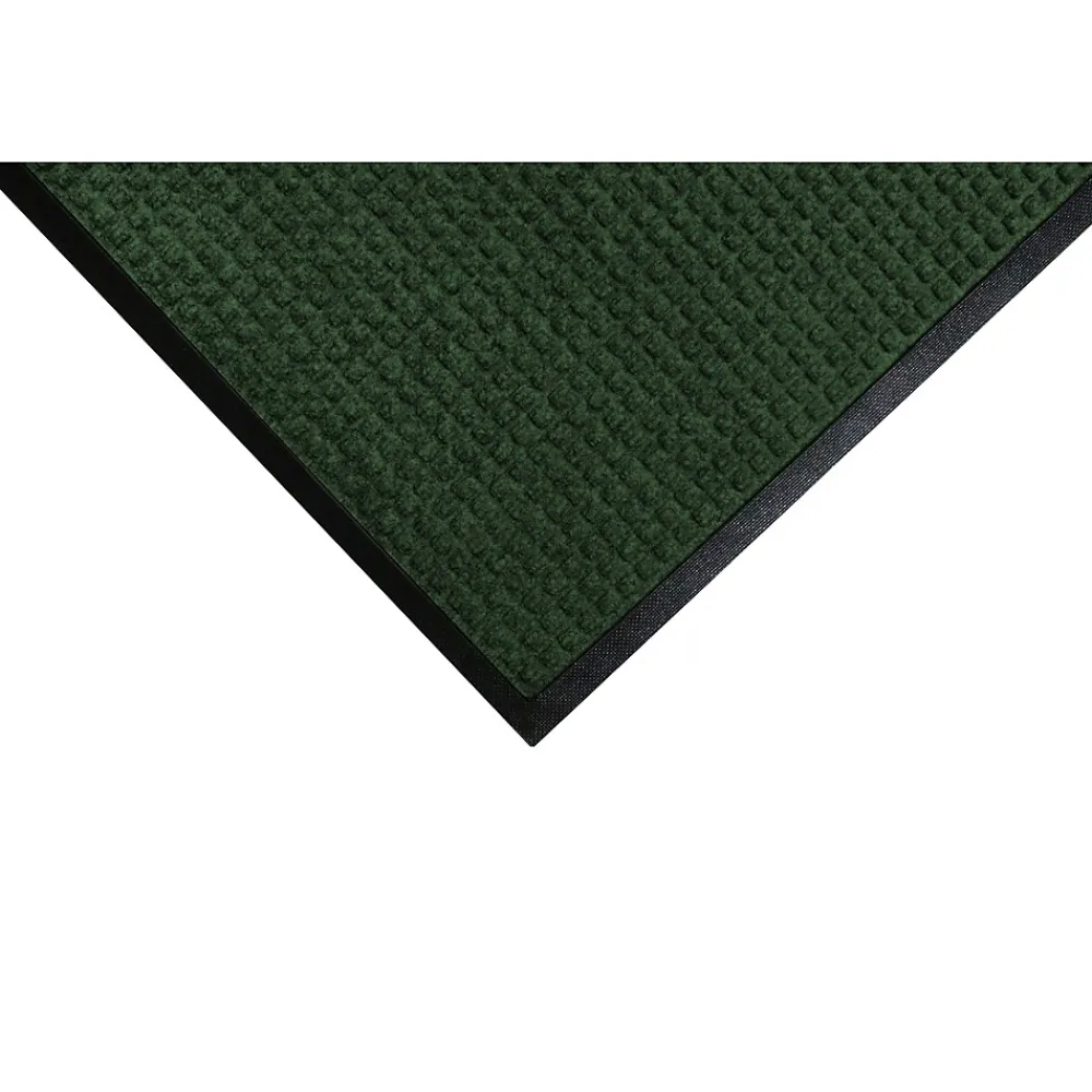 M + A Matting M+A Matting WaterHog Squares Classic Mat, Universal Cleated, 3' x 5', Evergreen (2005935070)