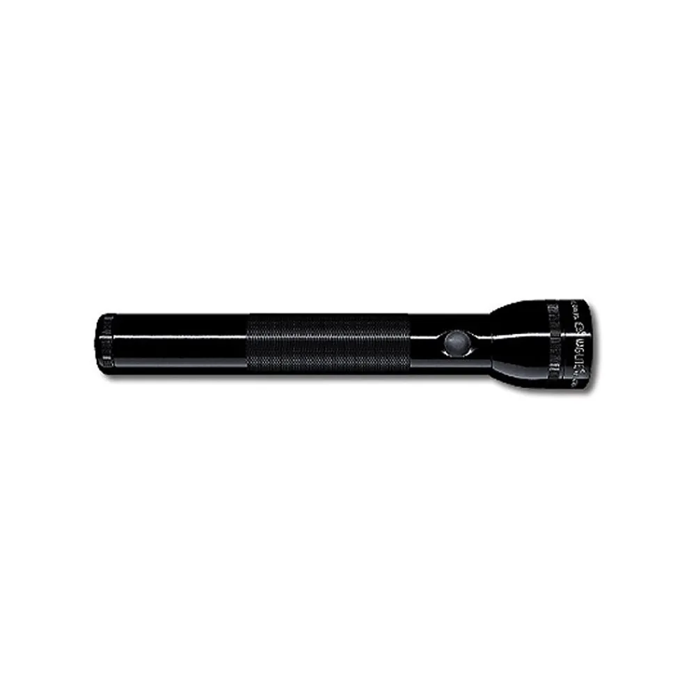 Mag-Lite ® Aluminum Alloy Standard Flashlight, Krypton, 3 4.5VDC D Alkaline, Black