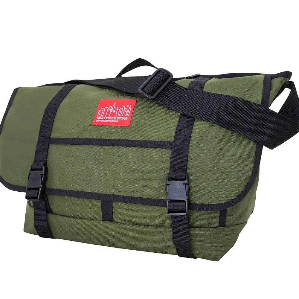 Ny Messenger Bag Large Olive (1607 OLV)<Manhattan Portage Clearance