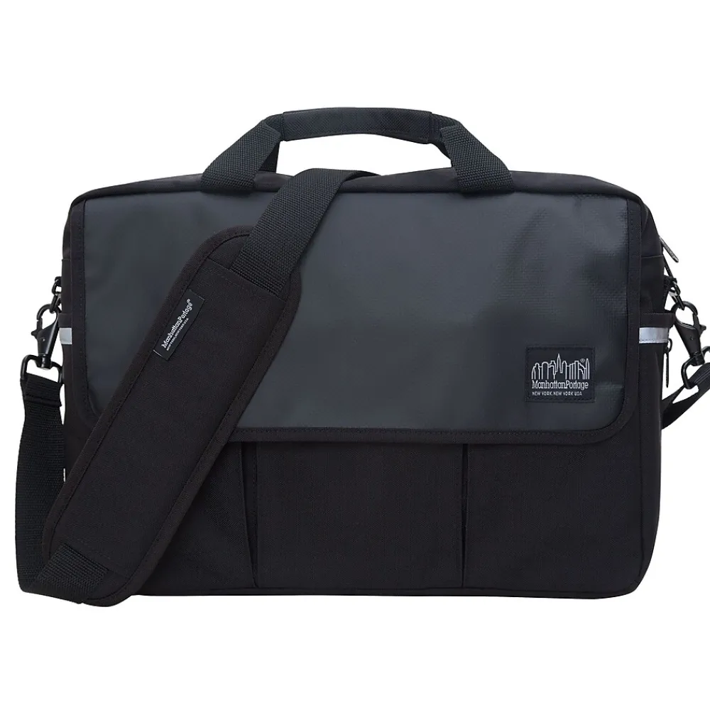 Webb Convertible Briefcase Black (1448-BL BLK)<Manhattan Portage Sale
