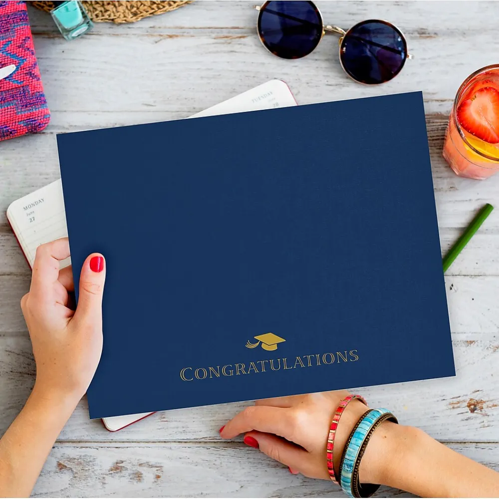 Awards & Certificates*Masterpiece Studios Great Papers! Graduation Certificate Cover with Gold Foil, 12"H x 9.375"W, 5/Pack (2017047)