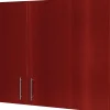 Dry Erase*MasterVision ? Conference Cabinet, 48"H x 48"W x 5"D, Cherry Frame/White Surface