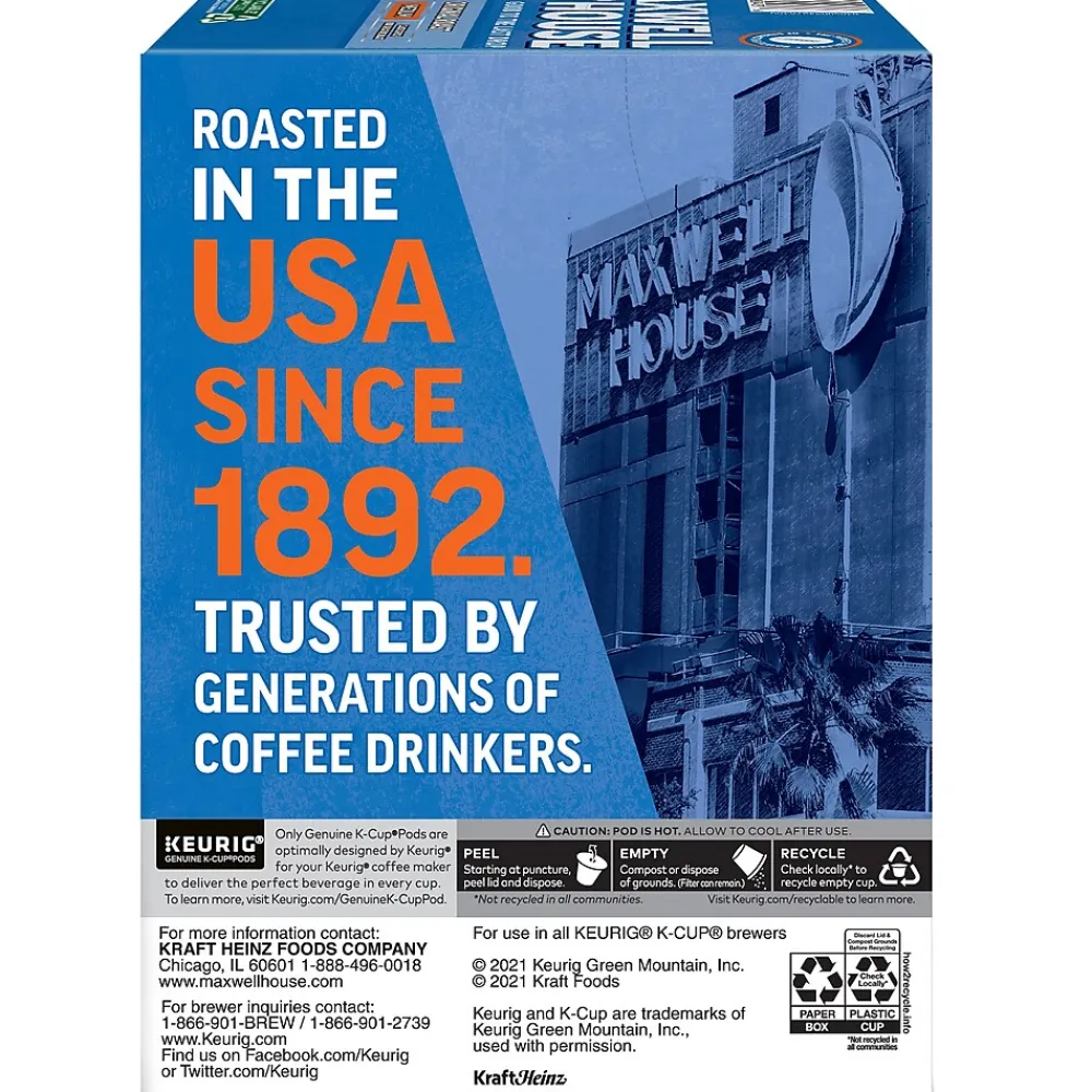 Maxwell House Original Roast Coffee Keurig® K-Cup® Pods, Medium Roast, 24/Box (5469)