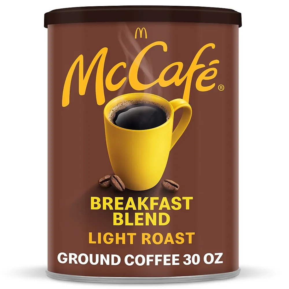 McCafe Breakfast Blend Ground Coffee, Light Roast, 30 Oz. (071526)