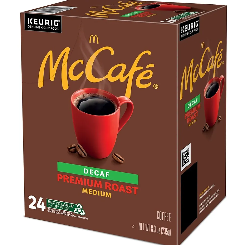 McCafe Premium Roast Decaf Coffee Keurig® K-Cup® Pods, Medium Roast, 24/Box (5000201380)
