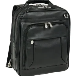 Laptop Pouch, Black Leather (4165)<McKlein Hot