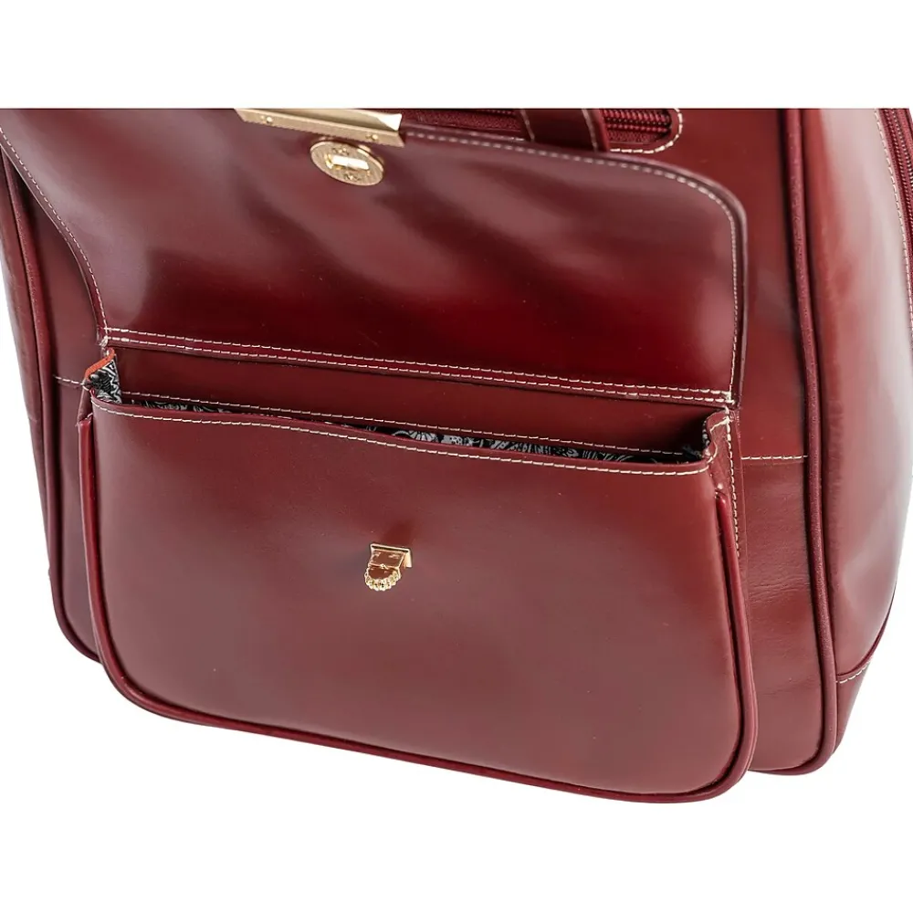 McKlein MARYVILLE Business Laptop/Tablet Backpack, Red (99576)