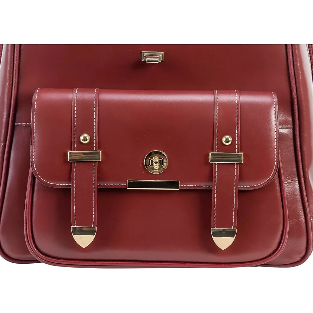 McKlein MARYVILLE Business Laptop/Tablet Backpack, Red (99576)