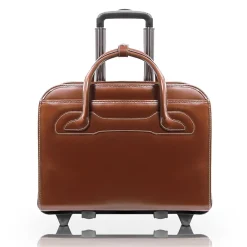 WILLOWBROOK W Series Laptop Briefcase, Brown Genuine Leather (94984)<McKlein Best