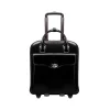 USA Melrose W Series Leather Rolling Briefcase, Black (97035)<McKlein Best