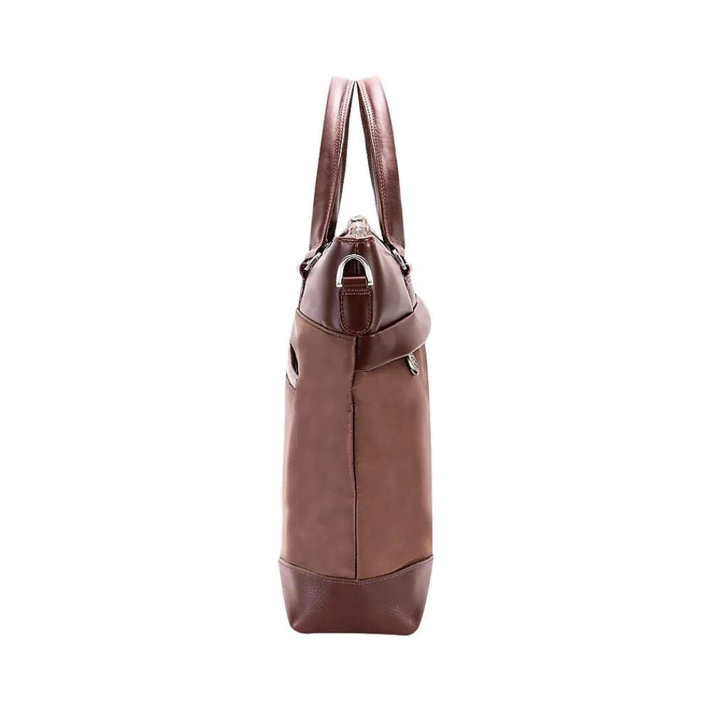 USA N Series EASTWARD Nylon Slim Briefcase, Khaki (18394)<McKlein Clearance