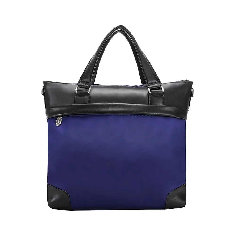 USA N Series EASTWARD Nylon Slim Briefcase, Navy/Black (18397)<McKlein Clearance