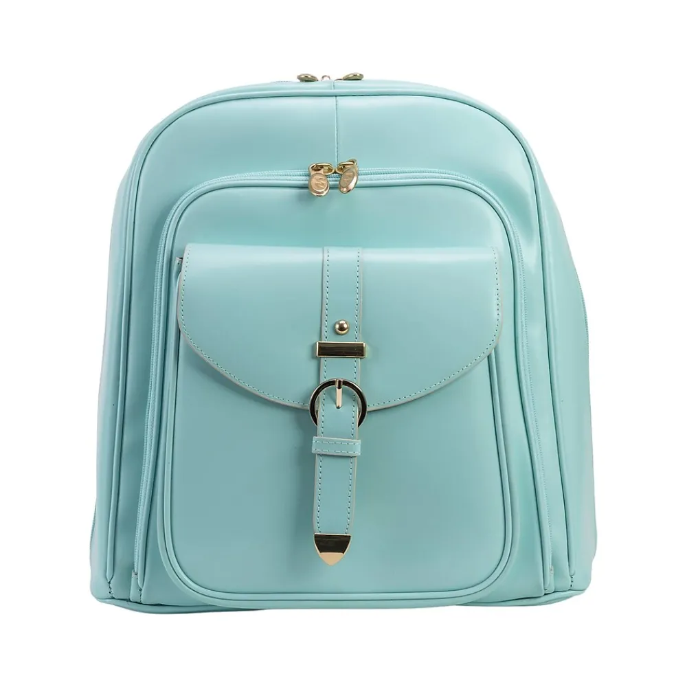 McKlein USA OLYMPIA Business Laptop/Tablet Backpack, Aqua Blue (99568)