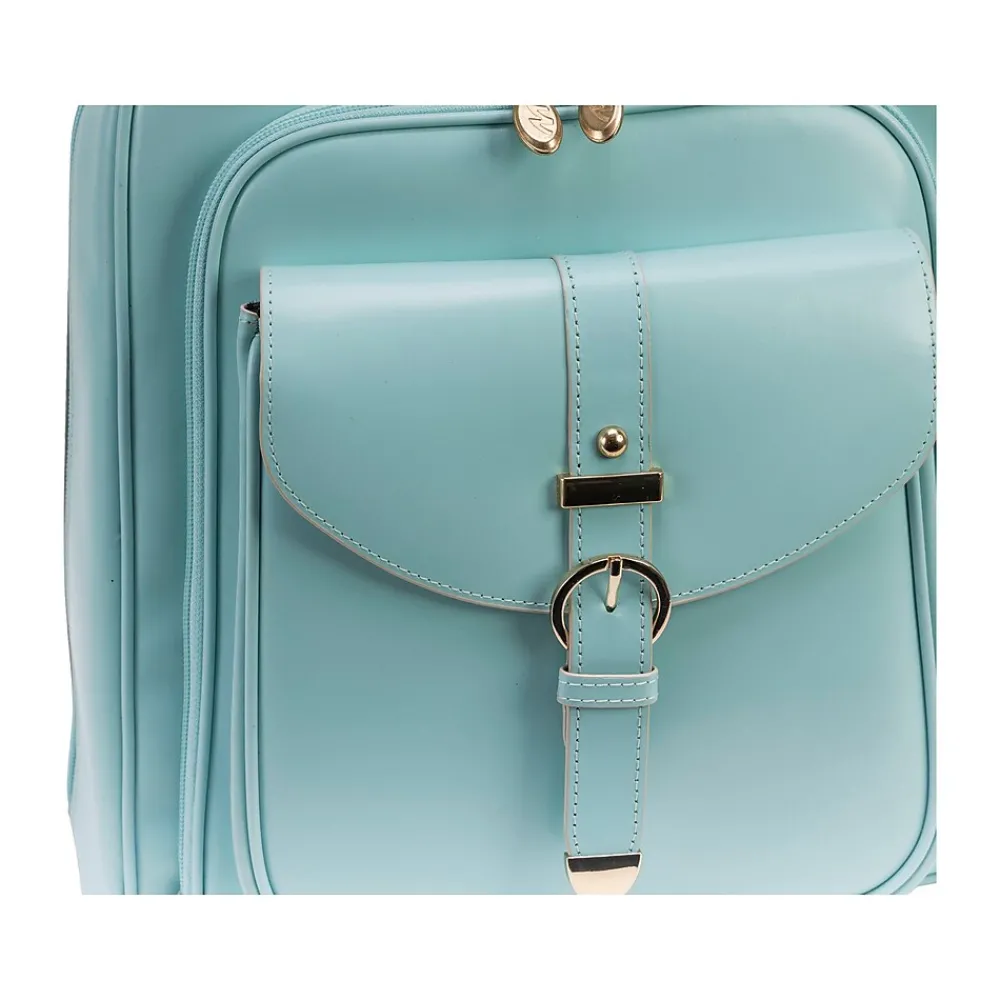 McKlein USA OLYMPIA Business Laptop/Tablet Backpack, Aqua Blue (99568)