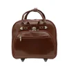 Laptop Bags|McKlein USA REDWOOD 15" Leather Rolling Laptop Bag, Red (99696)