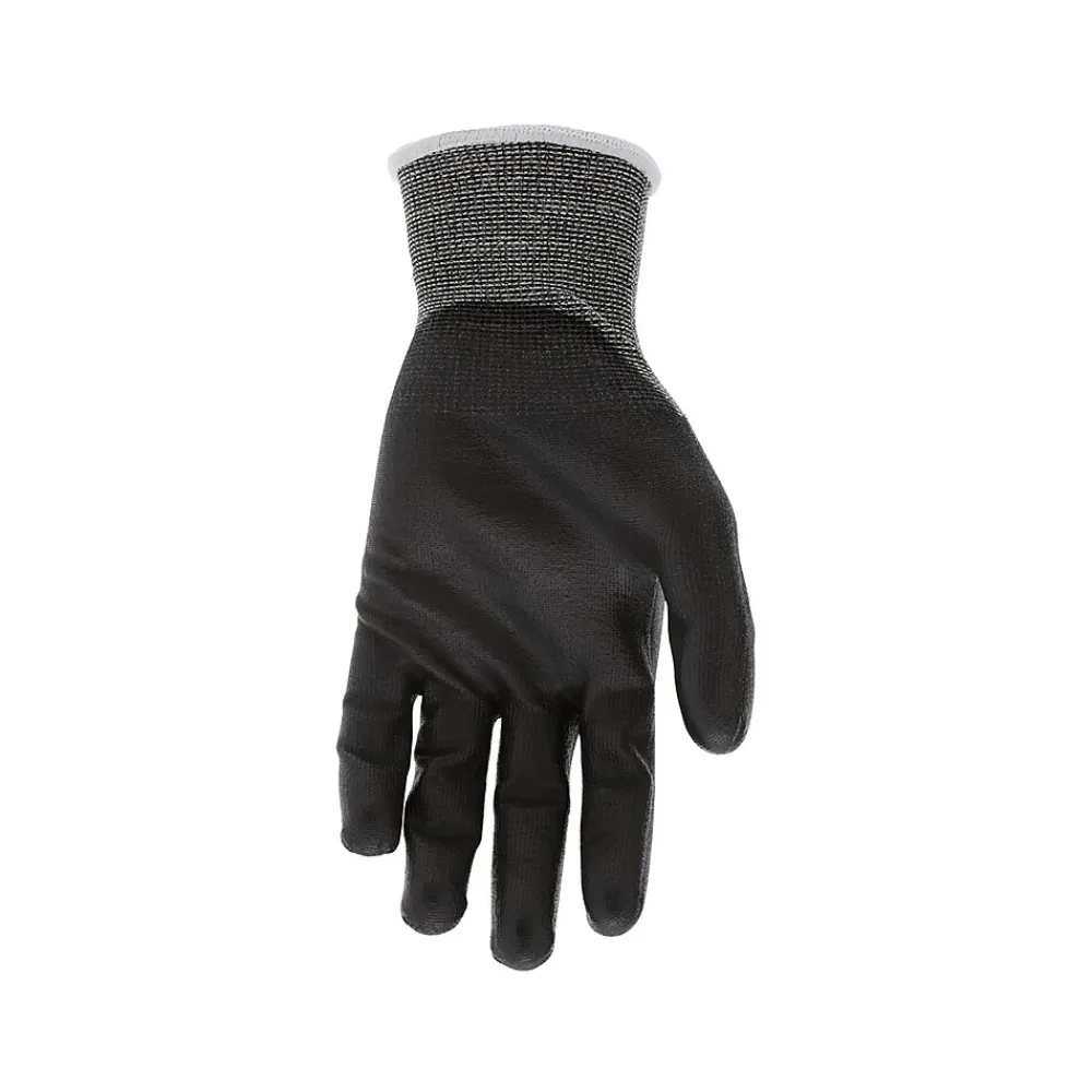 MCR Safety Cut Pro Hypermax Fiber/Polyurethane Work Gloves, Black, S, Pair (92721S)
