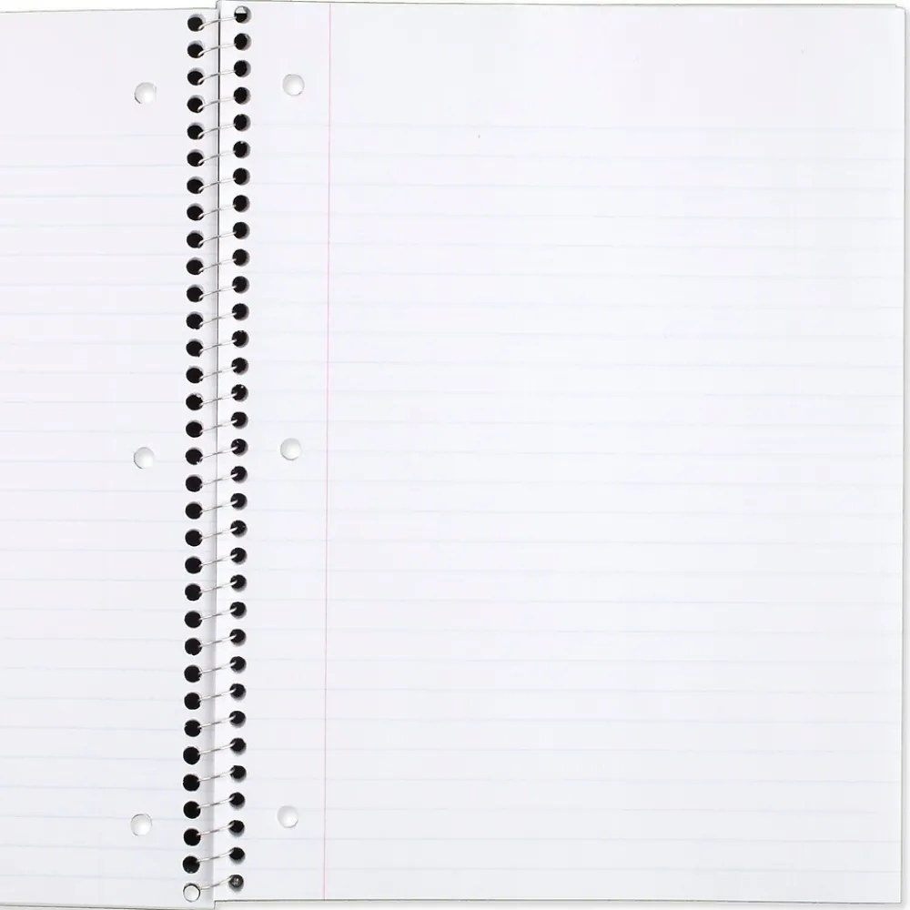 Subject Notebooks|Mead 1-Subject Notebook, 8.0" x 10.5", Wide Ruled, 70 Sheets, Blue (05510AY7)