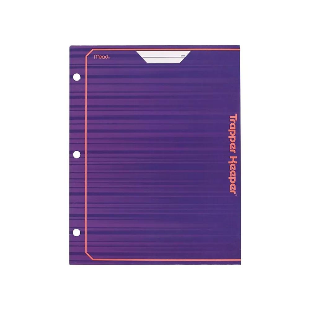 Pocket Folders|Mead Trapper Keeper 3-Hole Punched 2-Pocket Presentation Folders, Assorted Colors (33100)