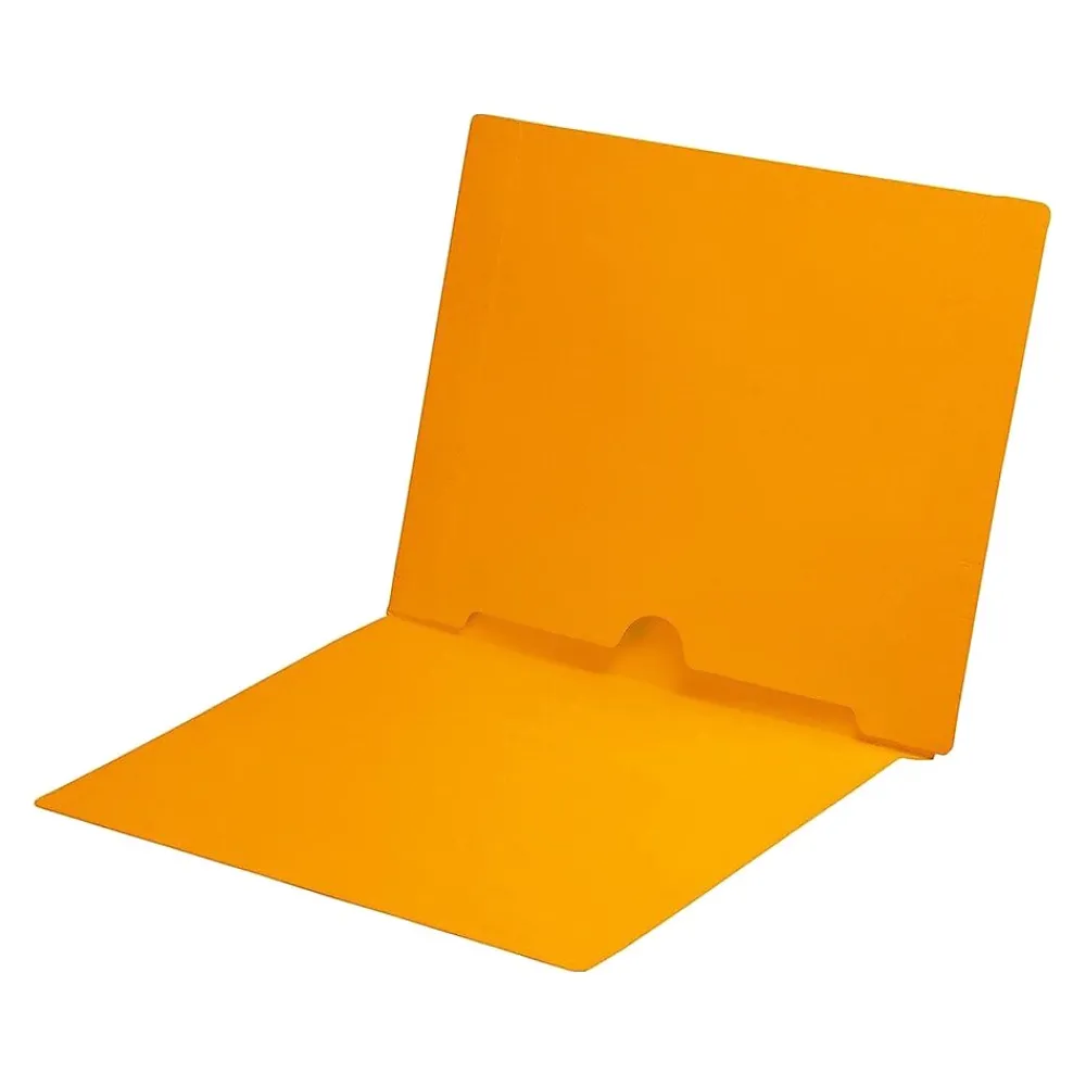 File Folders|Medical Arts Press End Tab File Folder, Straight Cut, Letter-Size, Goldenrod, 50/Box (S-09017-GLD)
