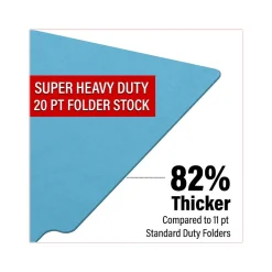File Folders|Medical Arts Press Heavy Duty End Tab File Folder, Straight Cut, Letter Size, Dark Blue, 40/Box (S-09459-DBL)