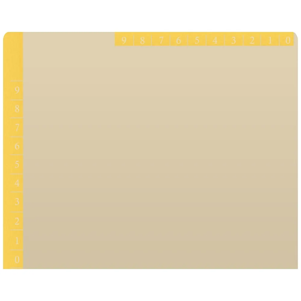 File Folders|Medical Arts Press Heavy-Duty End Tab File Folder, Straight Cut, Letter-Size, Manila, 50/Box (S-09466-YLW)