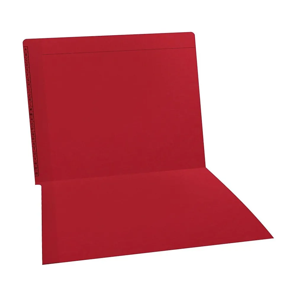 File Folders|Medical Arts Press Kardex Match Reinforced End Tab File Folder, Straight Cut, Letter-Size, Red, 100/Box (F1170-RED)