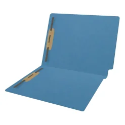File Folders|Medical Arts Press Reinforced End Tab File Folder, Straight Cut, Letter-Size, Blue, 250/Carton (S-01502-BLU-B)