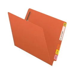 File Folders|Medical Arts Press Reinforced End Tab File Folder, Straight Cut, Letter-Size, Orange, 50/Box (S-01602-ORG)