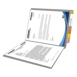 File Folders|Medical Arts Press Reinforced End Tab File Folder, Straight Cut, Letter-Size, Gray, 250/Carton (S-01602-GRY-B)
