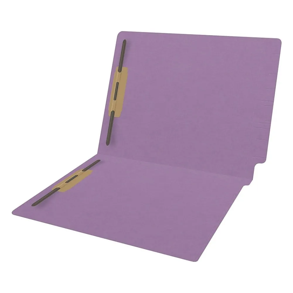 File Folders|Medical Arts Press Reinforced End Tab File Folder, Straight Cut, Letter-Size, Lavender, 250/Carton (S-01602-LAV-B)