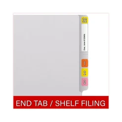 File Folders|Medical Arts Press Reinforced End Tab File Folder, Straight Cut, Letter-Size, White, 250/Carton (S-01602-WHT-B)
