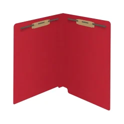 File Folders|Medical Arts Press Reinforced End Tab File Folder, Straight Cut, Letter-Size, Red, 250/Carton (S-01602-RED-B)