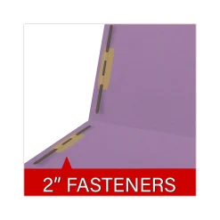 File Folders|Medical Arts Press Reinforced End Tab File Folder, Straight Cut, Letter-Size, Lavender, 50/Box (S-01602-LAV)