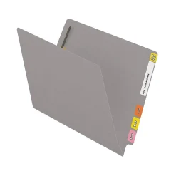 File Folders|Medical Arts Press Reinforced End Tab File Folder, Straight Cut, Letter-Size, Gray, 50/Box (S-01602-GRY)