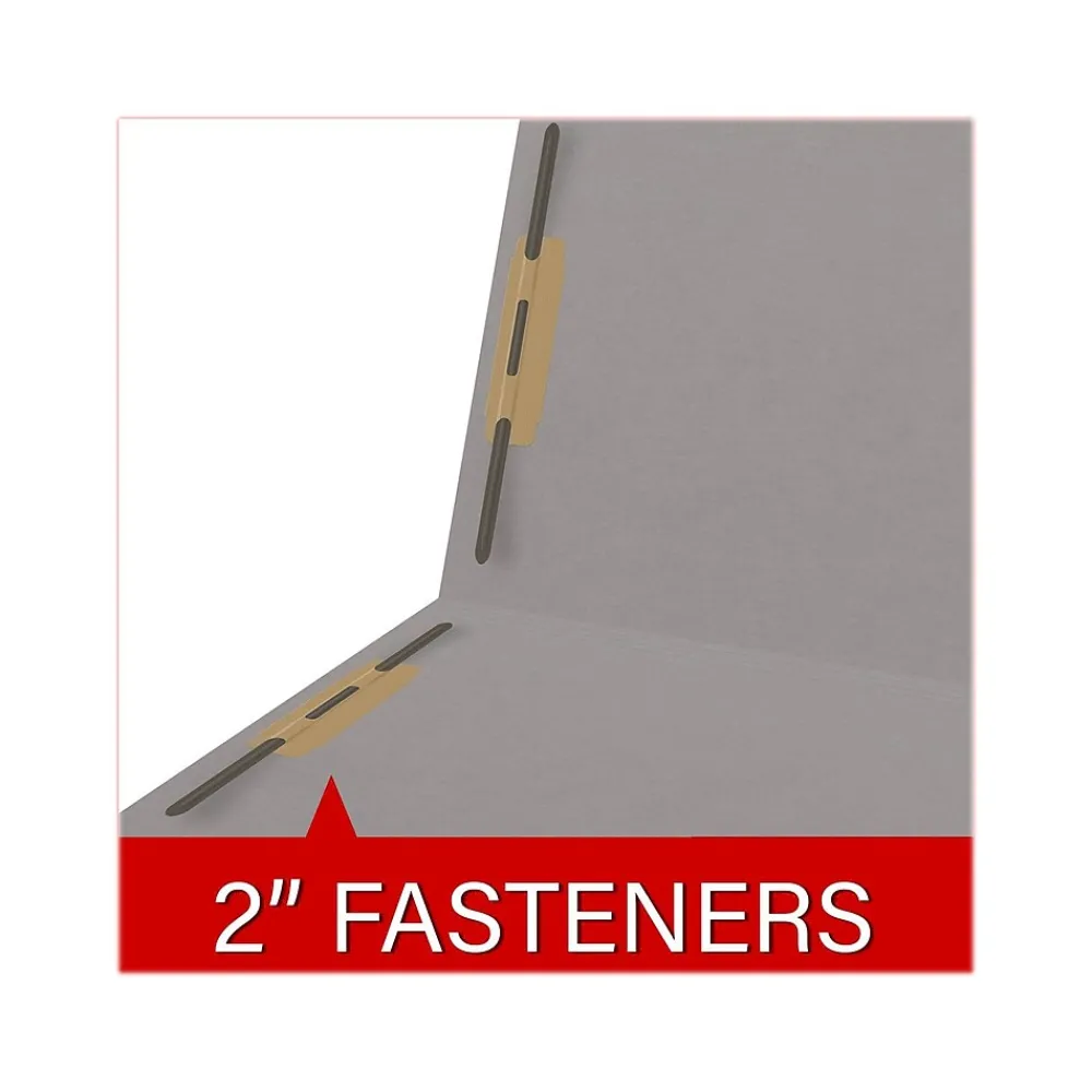 File Folders|Medical Arts Press Reinforced End Tab File Folder, Straight Cut, Letter-Size, Gray, 50/Box (S-01602-GRY)