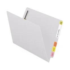 File Folders|Medical Arts Press Reinforced End Tab File Folder, Straight Cut, Letter-Size, White, 50/Box (S-01502-WHT)
