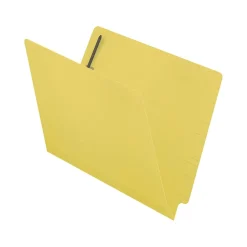 File Folders|Medical Arts Press Reinforced End Tab File Folder, Straight Cut, Letter-Size, Yellow, 50/Box (S-01502-YLW)