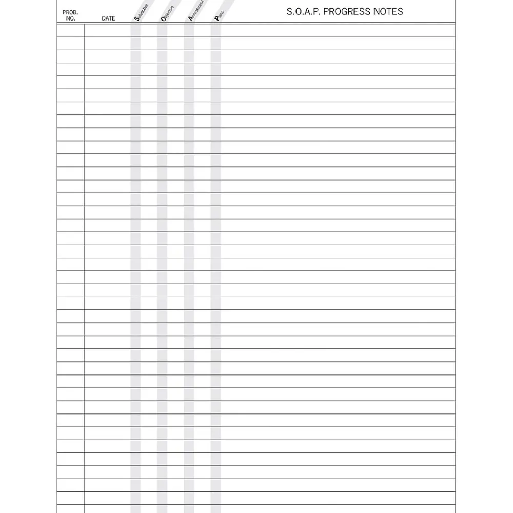 Notepads|Medical Arts Press S.O.A.P. Progress Reports, No Punch, 250/Pack (20432RL)