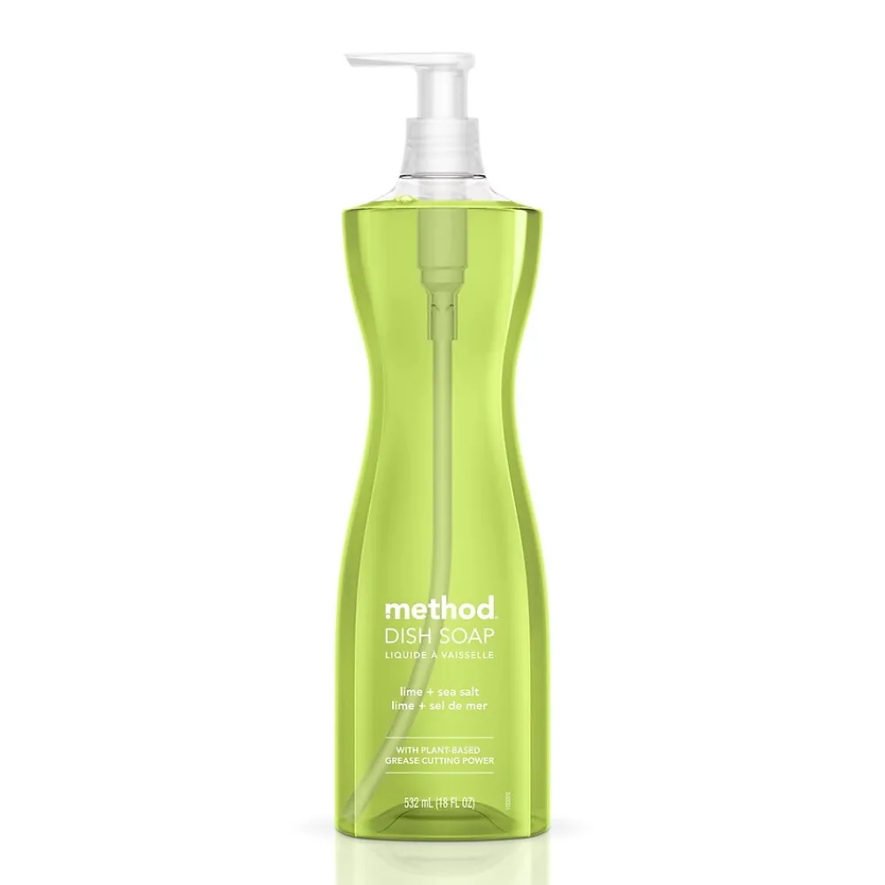 Liquid Dish Soap, Lime & Sea Salt, 18 oz. (10184)<Method New