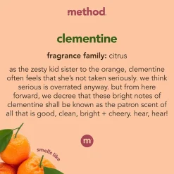Liquid Dish Soap Refill, Clementine, 54 oz. (10576)<Method Sale