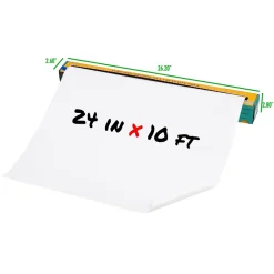 Dry Erase*Mind Reader Adhesive Dry-Erase Whiteboard Roll with Dry Erase Markers, 24