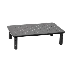 Best Mind Reader Adjustable Monitor Stand and Ventilated Laptop Riser, Black (4LEGMET-BLK)