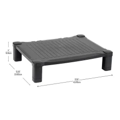 Best Mind Reader Adjustable Plastic Monitor/Laptop Stand, Black (PLMONST-BLK)