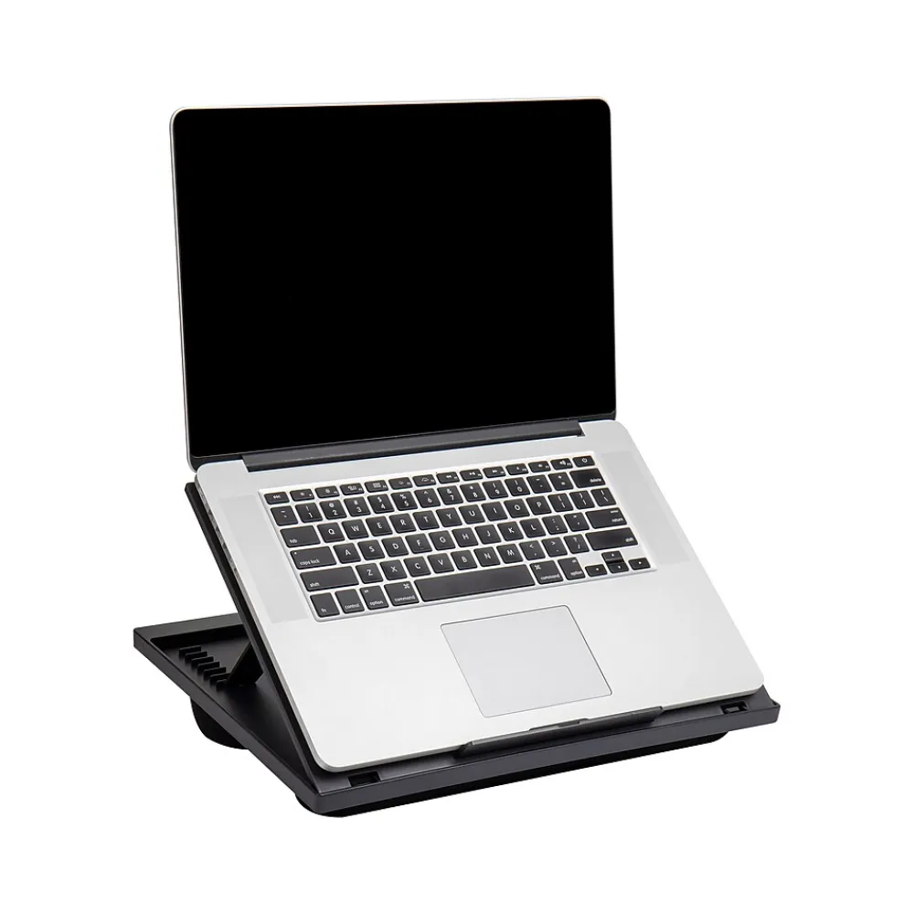 Anchor Collection 14.75" x 11" Plastic Adjustable 8 Position with Cushions Lap Desk, Black, 2/Pack (2LTADJUST-BLK)<Mind Reader Sale