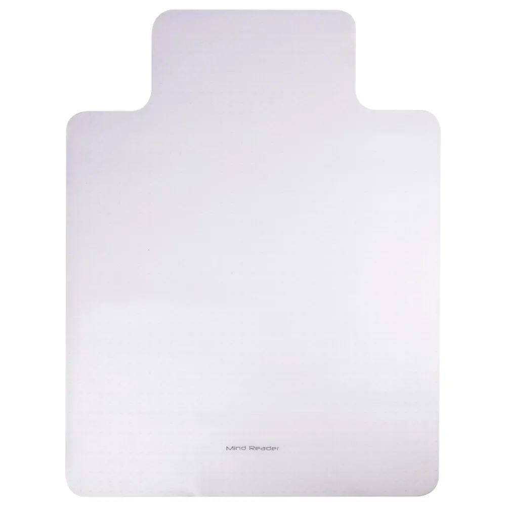 Chair Mats*Mind Reader Carpet Chair Mat with Lip, 36" x 48'', Low-Pile, Clear (OFFCMAT-CLR)