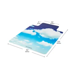 Chair Mats*Mind Reader Hard Floor Chair Mat with Lip, 47