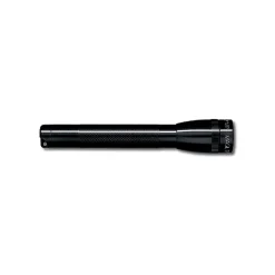Mag-Lite Mini ® Aluminum Flashlight, Incandescent, 2 3VDC AA Alkaline, Black
