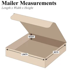 Best Quill Brand ML12122K Brown 2" x 12" Kraft Literature Mailers; 50/Bundle