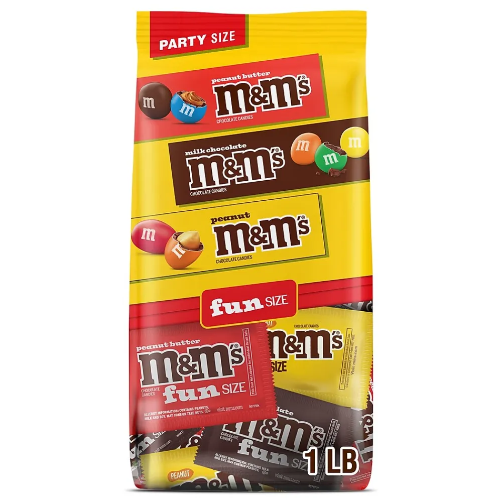 Mars M&M'S Fun-Size Milk Chocolate Candy Pack, 19.41 oz., 35 Pieces (460668)